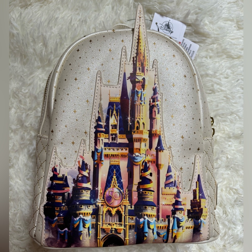 NWT Disney 50th Anniversary Castle Loungefly